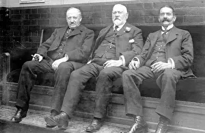 Offerton: Three men in billiard room