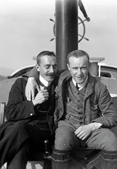 Nelstrop: Two men on a boat on Coniston