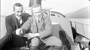 Nelstrop: Two men on a boat on Coniston
