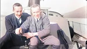 Nelstrop: Two men on a boat on Coniston