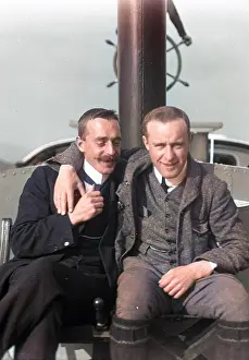 The Battersby Collection: Two men on a boat on Coniston