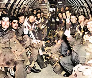 81st: Men of the British First Airborne Division in a glider