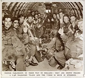 81st: Men of the British First Airborne Division in a glider