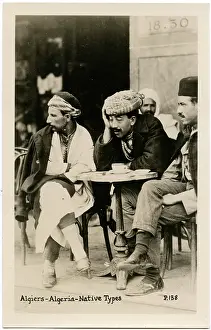 Feb16: Three Men at a Cafe - Algiers, Algeria