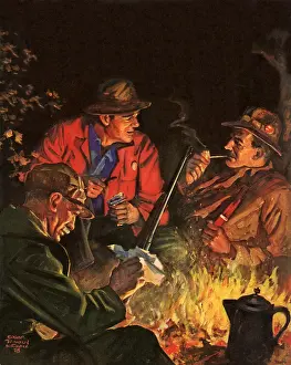 Wittmack: Men Around Campfire
