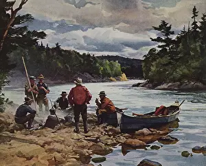 Ogden: Men Around Campfire