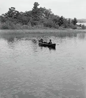Whitefish: Men - Canoe - Boat - Water