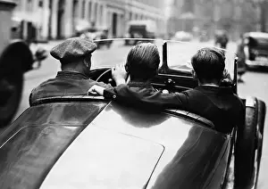 Thereby: Three men in a car, 1935