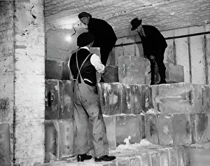 Cubes: Men in an cold store