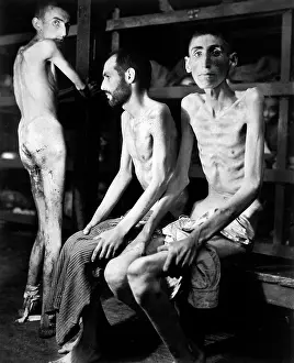 Buchenwald: men - concentration camp - Buchenwald - WW2