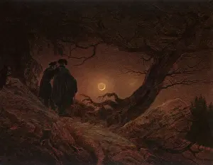 Cloaked: Two Men Contemplating the Moon, by Caspar David Friedrich