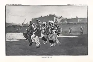 Hoen: Men and corn maidens performing the Pleasure