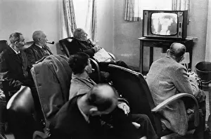 Aging: Men in Daventry old people's home
