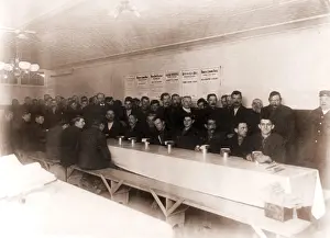 Recessions: Men dining at New York's Municipal Lodging ?