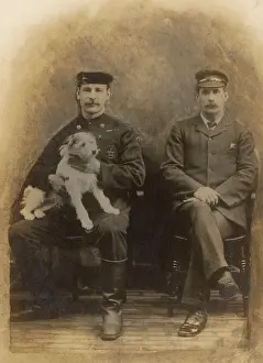 The Julia Sherborne Collection: Two men and a dog