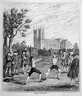 Epee: Men duelling with swords