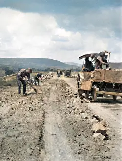 John Maclellan: Men engaged in roadworks