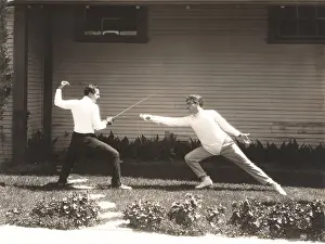 Epee: Two men fencing