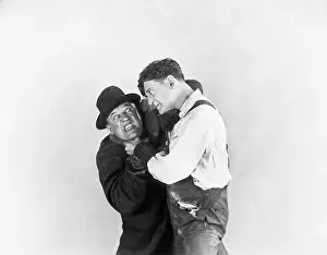 Confronting: Two men fighting with each other