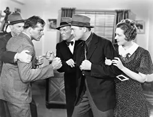 Heartfelt: Two men fighting with each other and being held