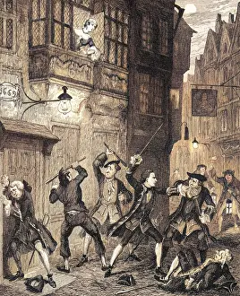 Fray: Men fighting on the streets of London