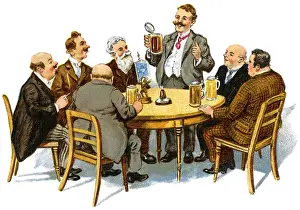 Taverns: Men group of regulars, 1926