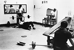 Macho: Men in a gymnasium, Derby