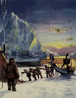 Treks: Men Hauling Airplane
