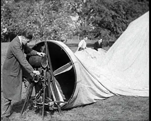 Inflating: Men Inflating a Hot Air Balloon