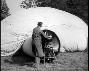 Inflating: Men Inflating a Hot Air Balloon