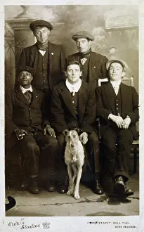 Lurcher: THREE MEN AND LURCHER