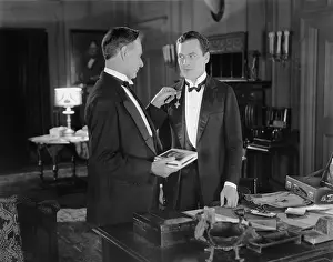 Lapel: Men with medal on lapel