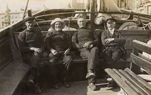 Albertine: Four men on New Albertine, Hastings