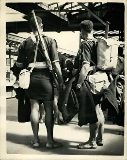 Proceeded: Men from Papua New Guinea arrive for Coronation