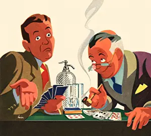 Gaming: Men Playing Poker