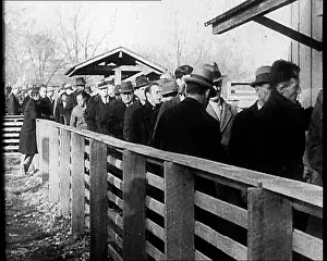 Queueing: Men Queueing