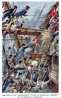 Hand To Hand: Men of the Redoubtable try to board HMS Victory at Trafalgar