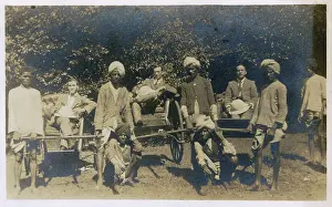 Rickshaws: Men and rickshaws, Matheran hill station, India