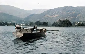 The Battersby Collection: Two men in rowing boat, Coniston