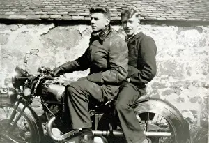 Rudge: Two men on Rudge Special