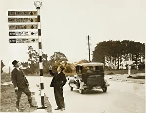 Gaiters: Men and signpost