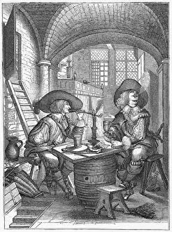 Smokers: Men smoking pipes