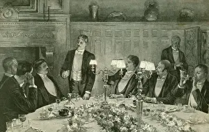 Bridegroom: Men at a Stag Night dinner