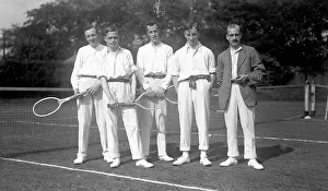 Moorfield: Five men in tennis whites