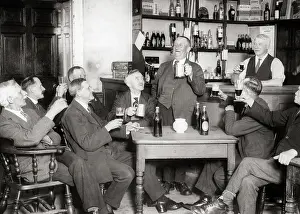 Elwell: Nine Men Toasting at the Beverly Club