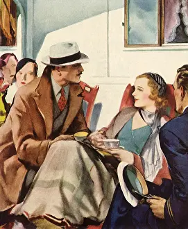 Admiring: Men Vie For Woman
