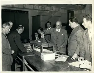 Eligible: Men voting in San Marino General Election