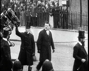 Gladstones: Men Walking With A Funeral Carriage Bearing