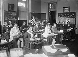 Bsloc1608: Men and Women in an Americanization class in the