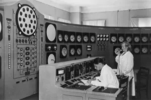 Obninsk: Men and women engineers at an atomic electric power
